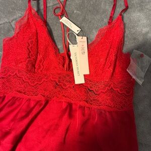Victoria's Secret Scarlet Lace Slip